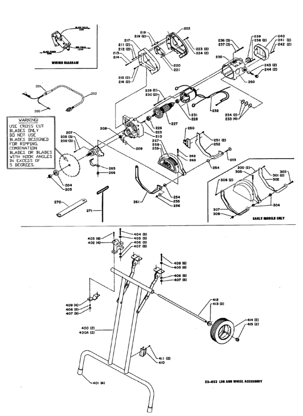 Delta 33-055 Diagram and Parts List for 33-055  Delta Saw