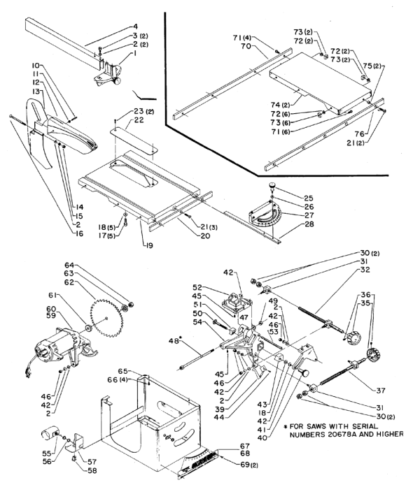 Delta 34-200 Diagram and Parts List for 34-200  Delta Saw