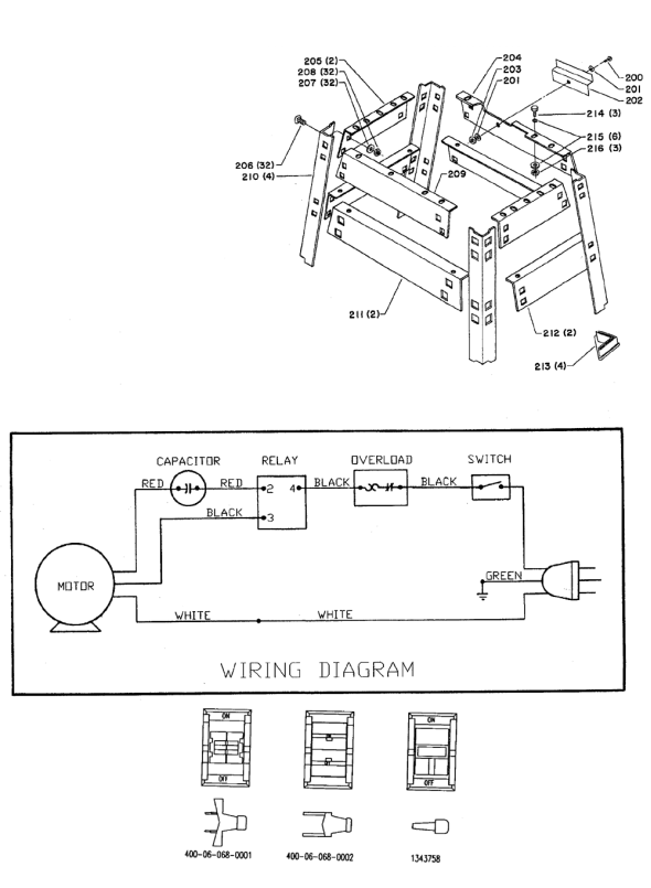 Delta 37-280 Diagram and Parts List for 37-280  Delta Planer Jointer