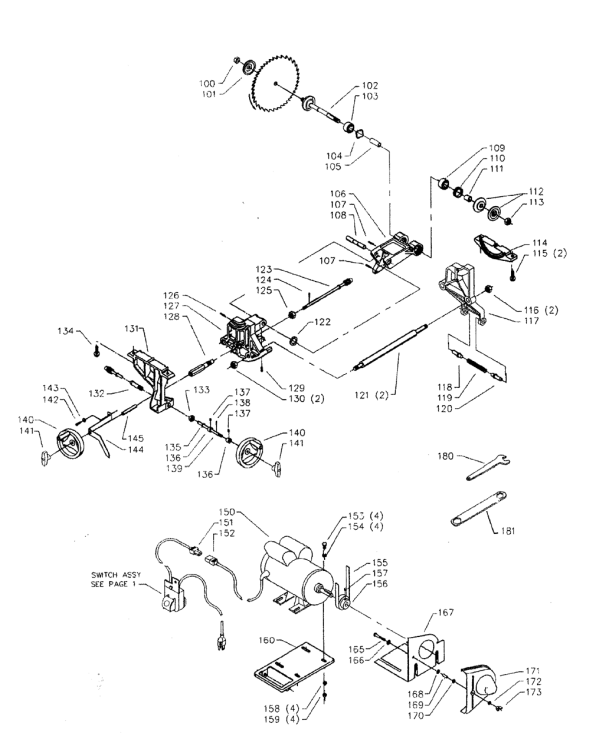 Delta 36-475 Diagram and Parts List for 36-475  Delta Saw