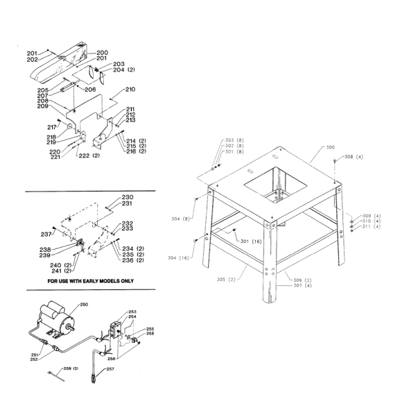 Delta Cs4l3 Diagram and Parts List for CS4L3  Delta Saw