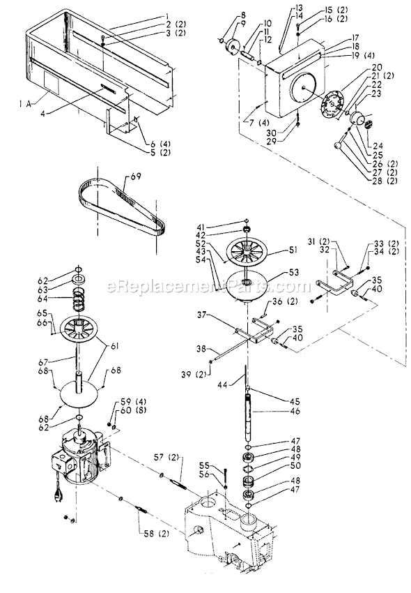 Page A Diagram and Parts List for 15-320 Type 1 Delta Drill Press
