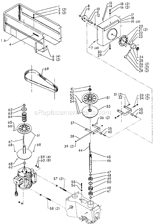 Page A Diagram and Parts List for 15-486 Type 1 Delta Drill Press