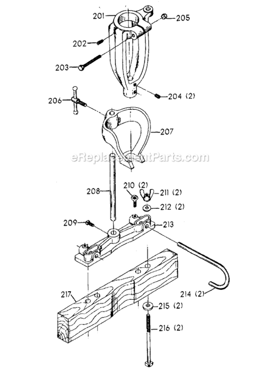 Page A Diagram and Parts List for 15-840 Type 1 Delta Drill Press