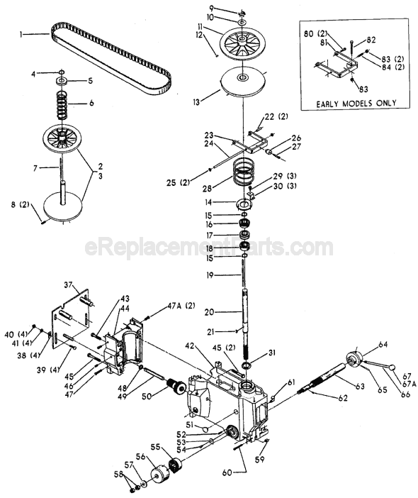 Page A Diagram and Parts List for 17-545 Type 1 Delta Drill Press