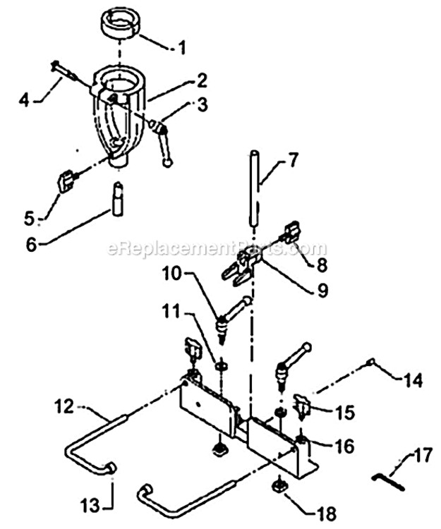 Page A Diagram and Parts List for 17-924 Type 1 Delta Drill Press