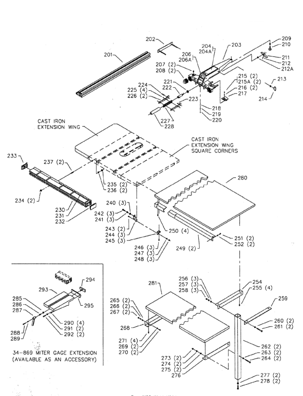 Delta 36-816 Diagram and Parts List for 36-816  Delta Saw