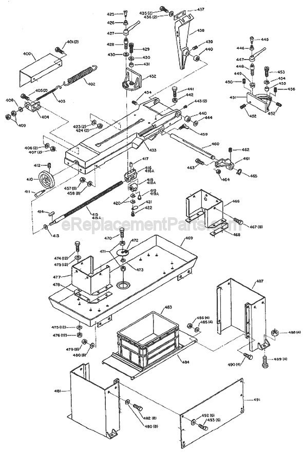 Page C Diagram and Parts List for 20-715 Type 1 Delta Band Saw