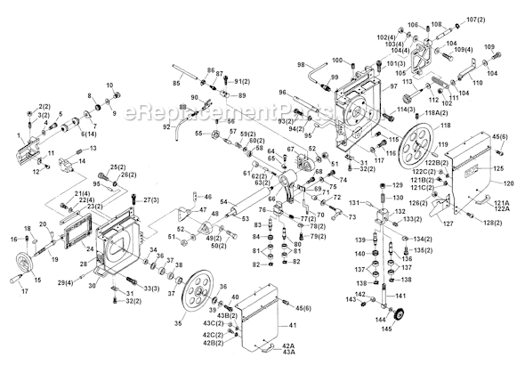 Page A Diagram and Parts List for 20-716 Type 1 Delta Band Saw