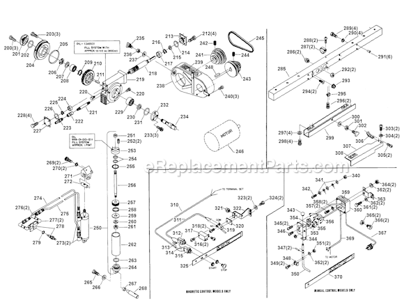 Page B Diagram and Parts List for 20-716 Type 1 Delta Band Saw