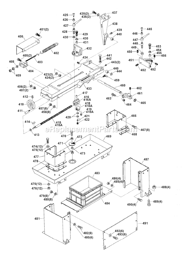 Page C Diagram and Parts List for 20-716 Type 1 Delta Band Saw