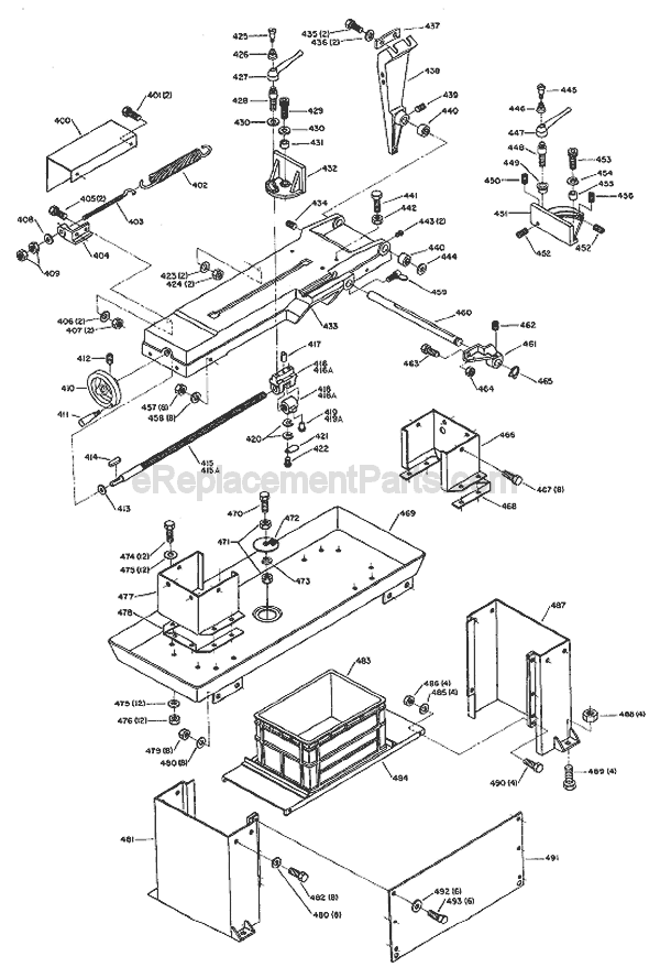 Page C Diagram and Parts List for 20-717 Type 1 Delta Band Saw
