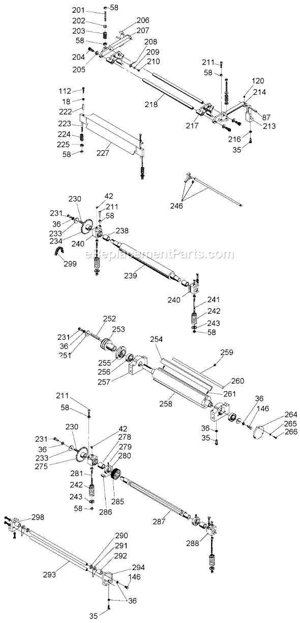 Page C Diagram and Parts List for 22-450 Type 2 Delta Planer Jointer