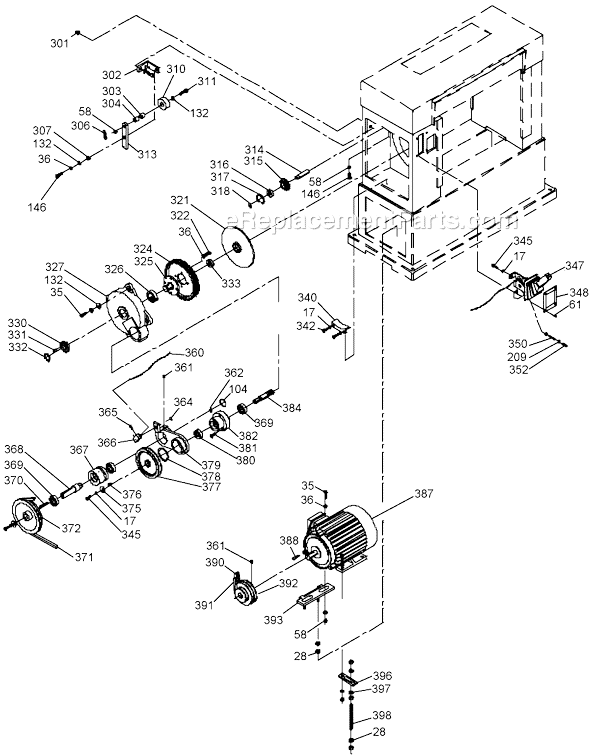 Page D Diagram and Parts List for 22-450 Type 2 Delta Planer Jointer