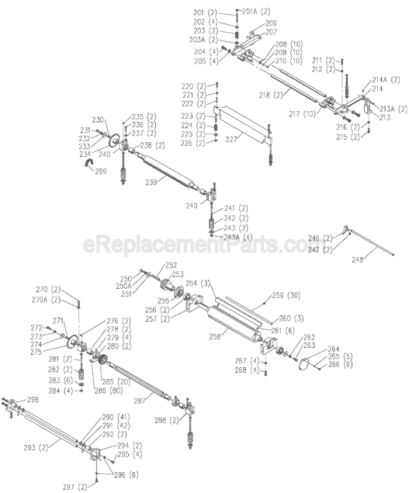 Page C Diagram and Parts List for 22-451 Type 1 Delta Planer Jointer