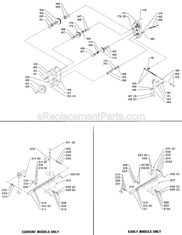 Page B Diagram and Parts List for 22-610 Type 1 Delta Planer Jointer