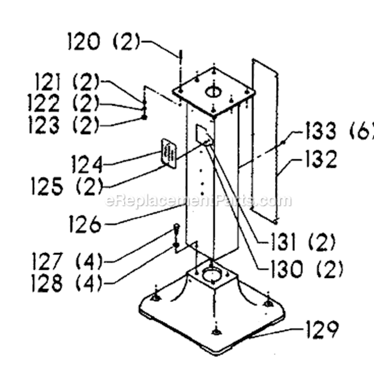 Page A Diagram and Parts List for 23-805 Type 1 Delta Belt or Drum Sander