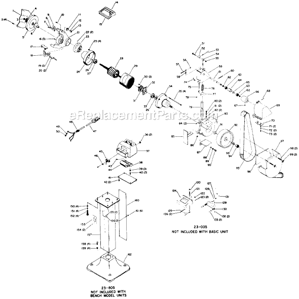 Page A Diagram and Parts List for 23-904 Type 1 Delta Angle Grinder