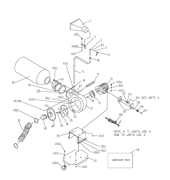 Delta Ap300k Type-1 Diagram and Parts List for AP300K Type-1 Delta Dust Collector