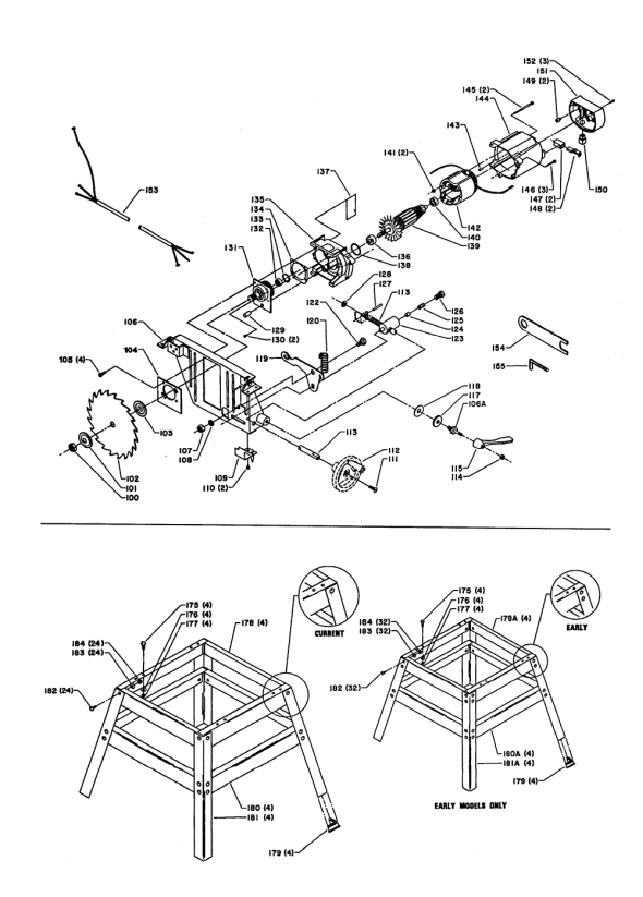 Delta 34-330-(89h70051) Diagram and Parts List for 34-330 89H70051 Delta Saw