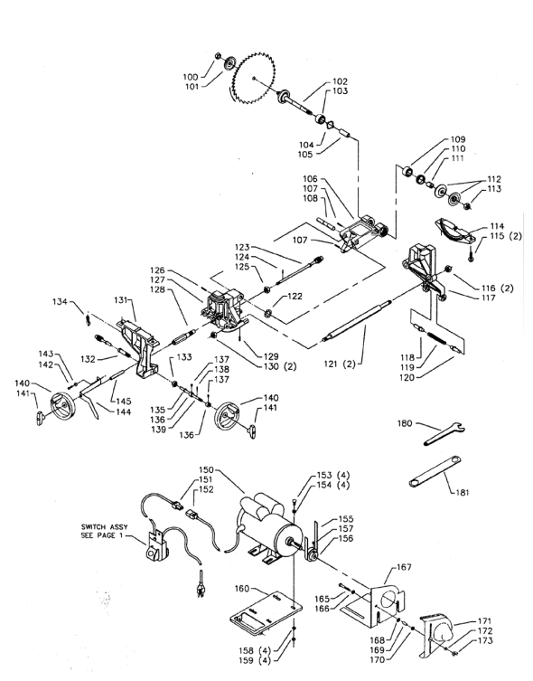 Delta 36-455 Diagram and Parts List for 36-455  Delta Saw