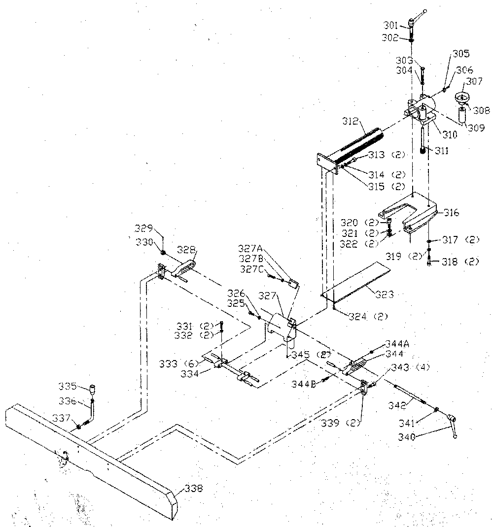 Exploded Diagram D Diagram and Parts List for 37-362C Type 1 Delta Planer Jointer