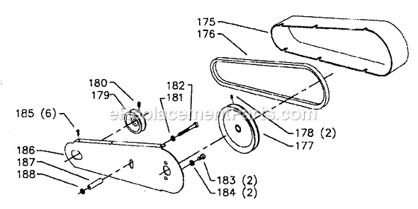 Page E Diagram and Parts List for 28-280 Type 1 Delta Band Saw