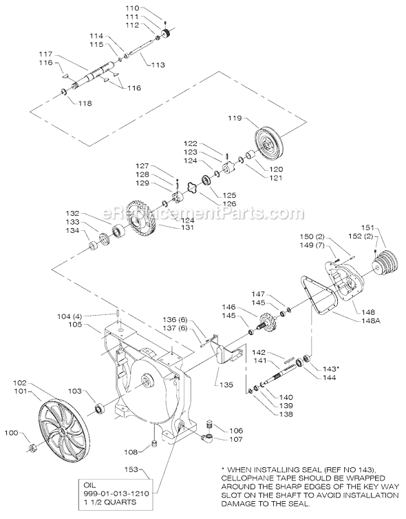 Page B Diagram and Parts List for 28-306 Type 1 Delta Band Saw