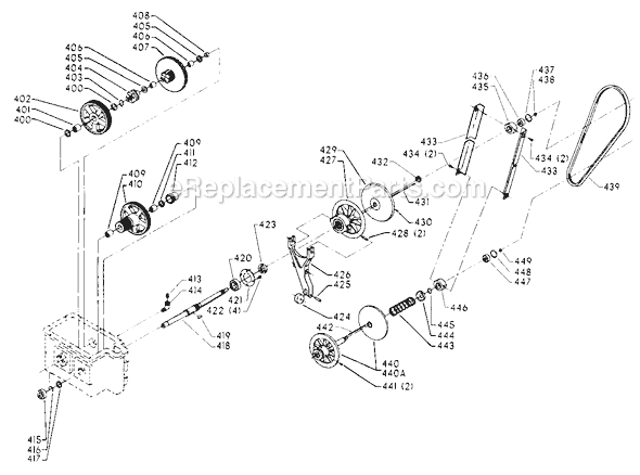 Page D Diagram and Parts List for 28-663 Type 2 Delta Band Saw