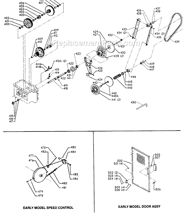 Page D Diagram and Parts List for 28-665 Type 1 Delta Band Saw