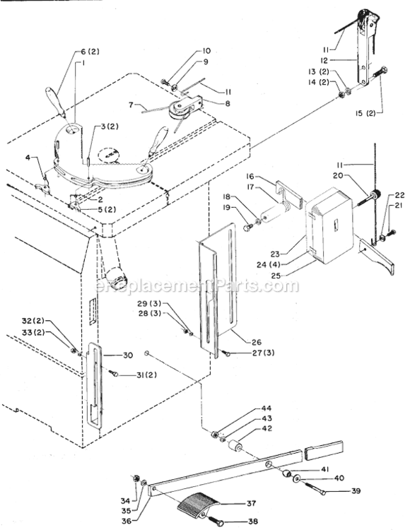 Page A Diagram and Parts List for 28-826 Type 1 Delta Power Feeder