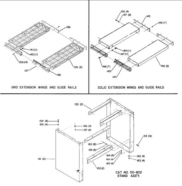 Delta 34-580 Diagram and Parts List for 34-580  Delta Saw