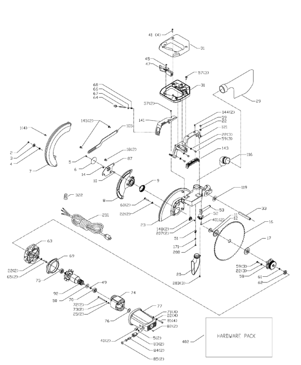 Delta 36-312 Diagram and Parts List for 36-312  Delta Saw