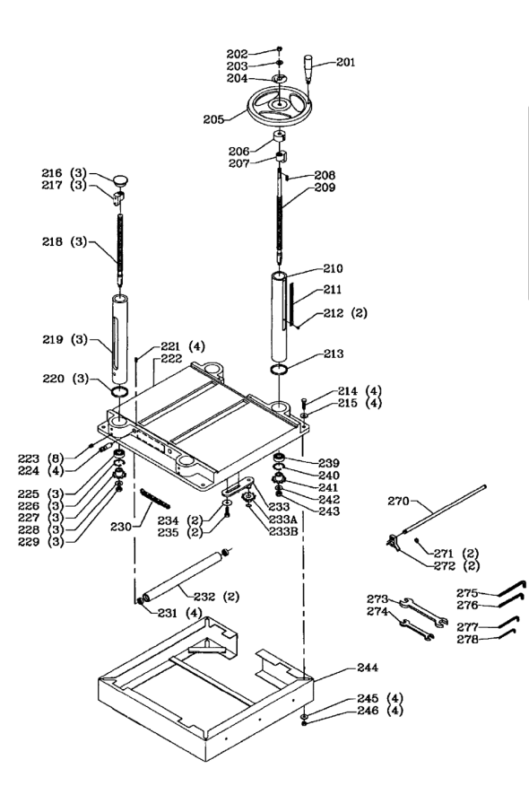 Delta 22-680 Diagram and Parts List for 22-680  Delta Planer Jointer