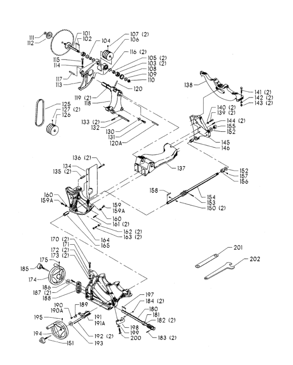 Delta 34-806 Type-3 Diagram and Parts List for 34-806 Type-3 Delta Saw