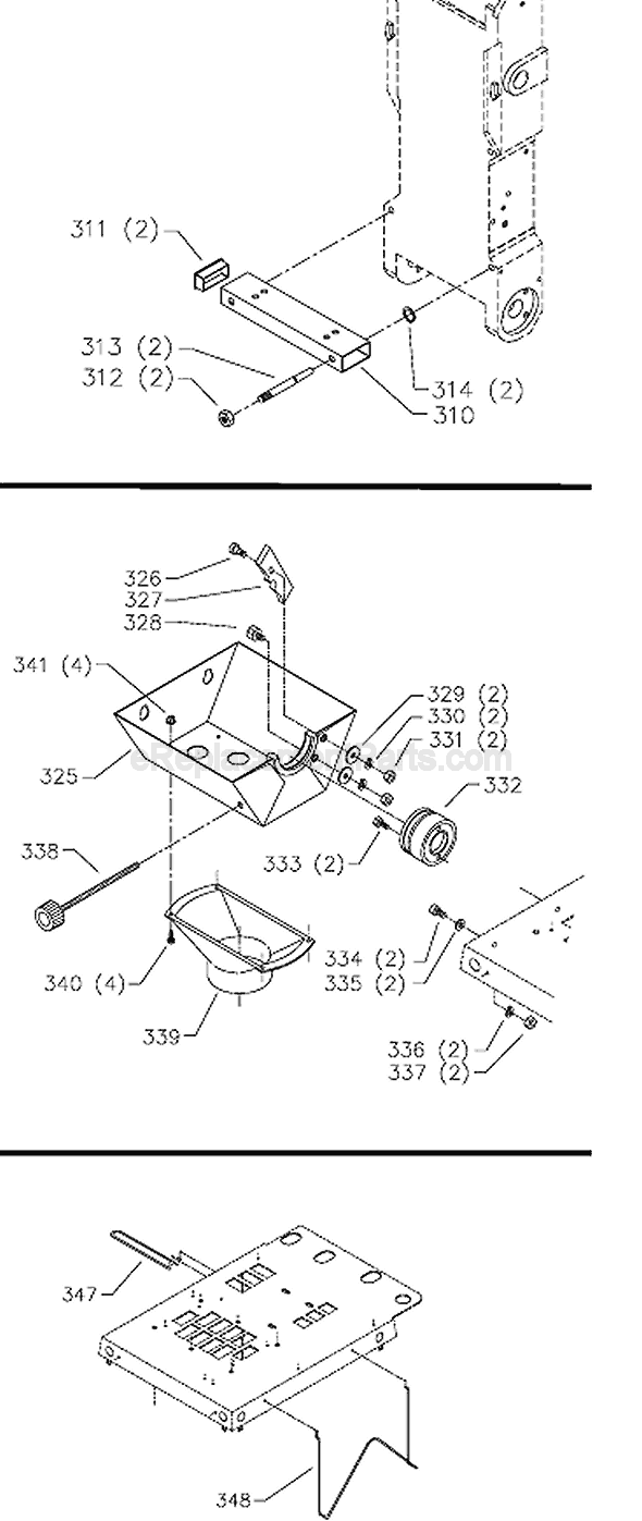 Page D Diagram and Parts List for 31-278 Type 1 Delta Sander Polisher