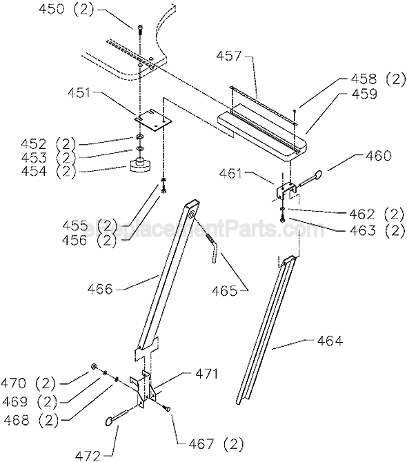 Page E Diagram and Parts List for 31-278 Type 1 Delta Sander Polisher