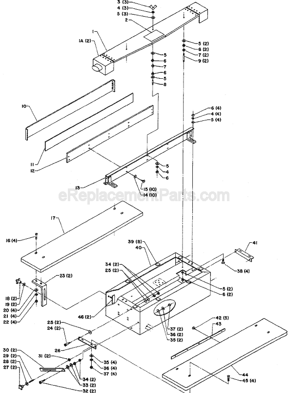 Page A Diagram and Parts List for 31-381 Type 1 Delta Sander Polisher