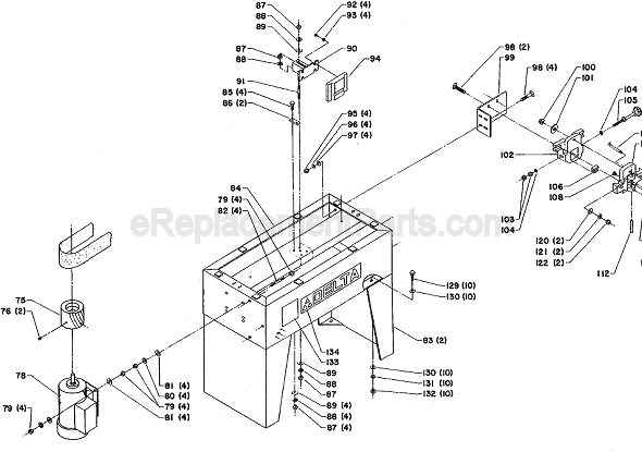 Page B Diagram and Parts List for 31-381 Type 1 Delta Sander Polisher