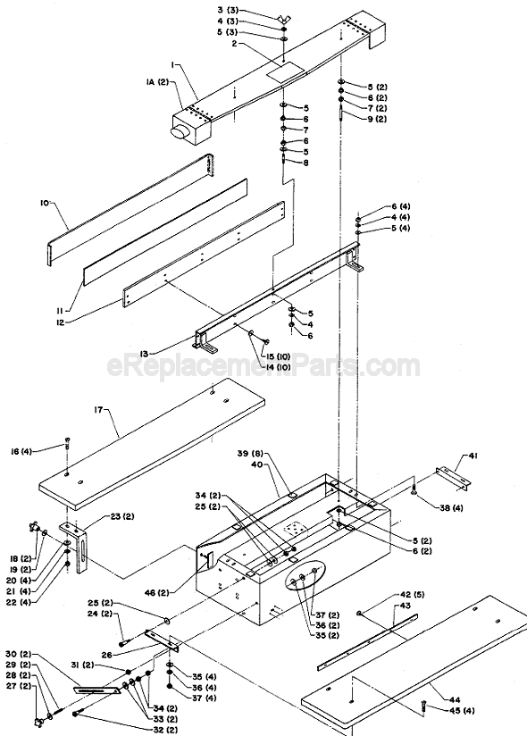 Page A Diagram and Parts List for 31-382 Type 1 Delta Sander Polisher