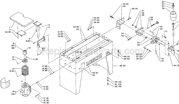 Page A Diagram and Parts List for 31-391 Type 1 Delta Sander Polisher