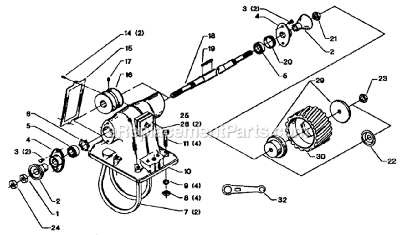 Page A Diagram and Parts List for 31-438 Type 1 Delta Brake & Press