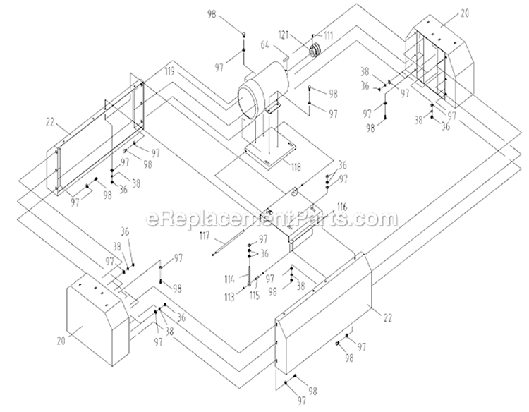 Page A Diagram and Parts List for 31-481 Type 1 Delta Belt or Drum Sander