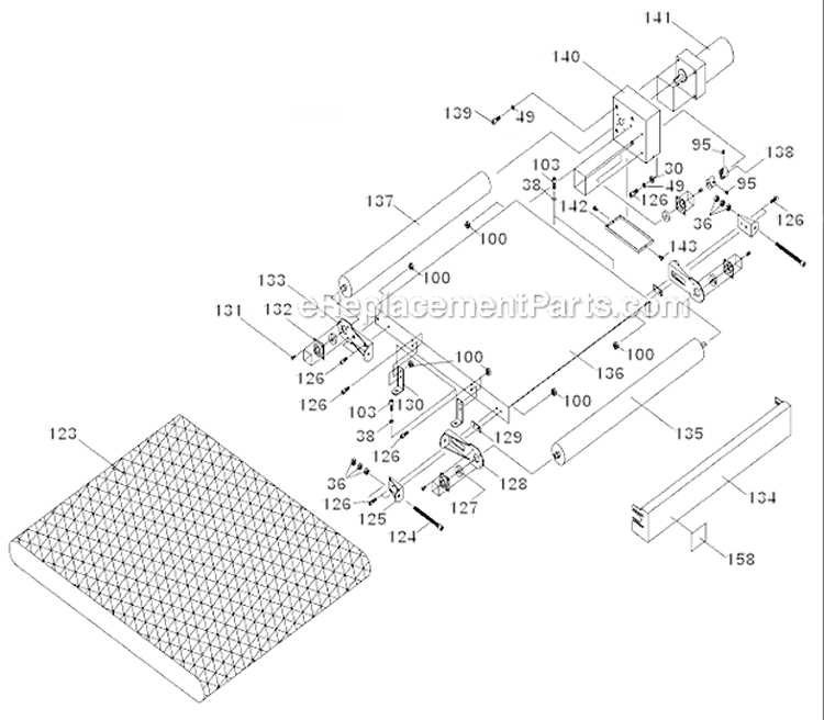 Page D Diagram and Parts List for 31-481 Type 1 Delta Belt or Drum Sander