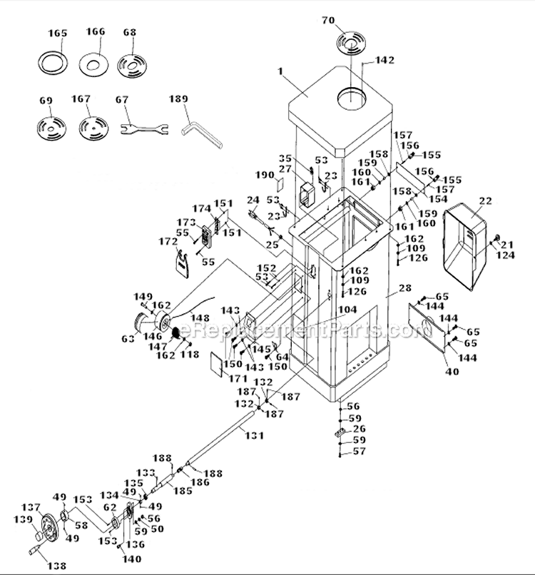 Page A Diagram and Parts List for 31-484 Type 1 Delta Sander Polisher