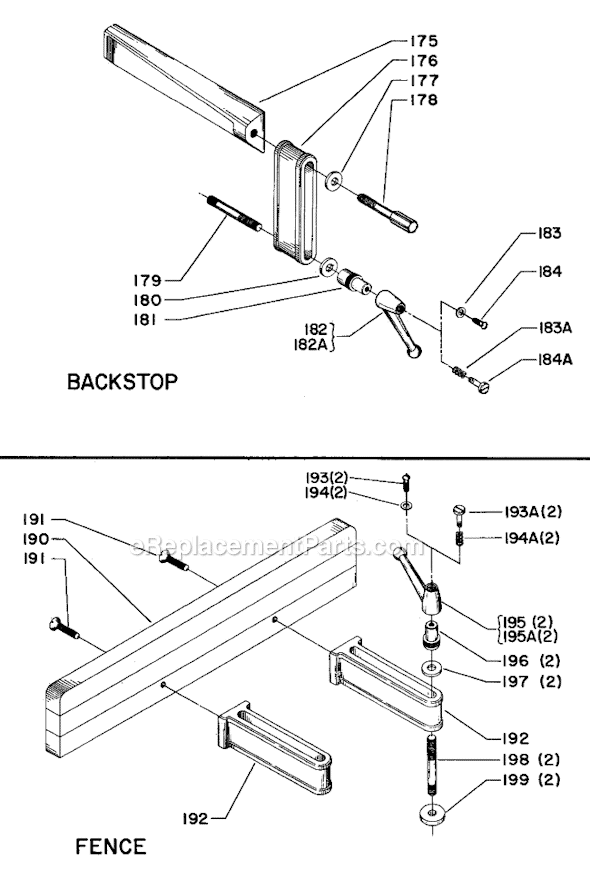 Page C Diagram and Parts List for 31-552 Type 1 Delta Sanding Table