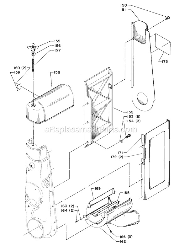 Page B Diagram and Parts List for 31-691 Type 1 Delta Table Saw Accessories
