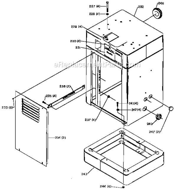 Page C Diagram and Parts List for 31-731C Type 1 Delta Sanding Table