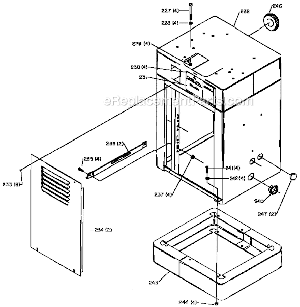 Page C Diagram and Parts List for 31-731 Type 1 Delta Sanding Table