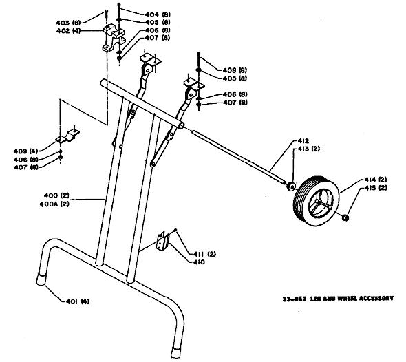 Page C Diagram and Parts List for 33-055 Type 1 Delta Band Saw